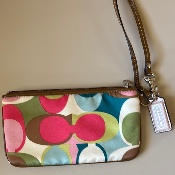 Coach Multicolor Wristlet - Picture 1 of 3
